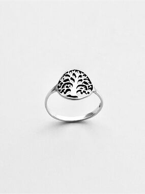 Sterling Silver Small Tree of Life Ring, Silver Rings, Fortune Trees Jewelry